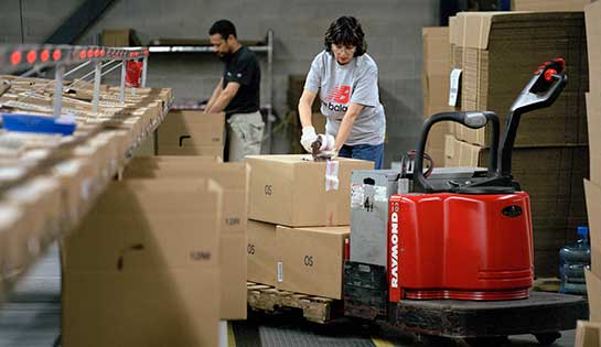 Raymond pallet jack, conveyor system, labor management system