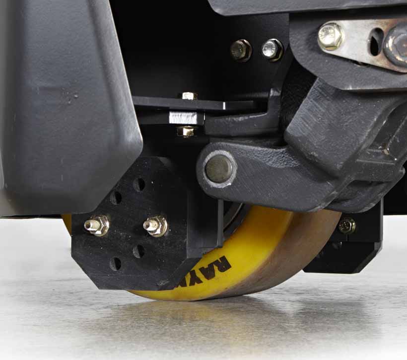 Raymond 8210 Power Pallet Jack stabilizer blocks